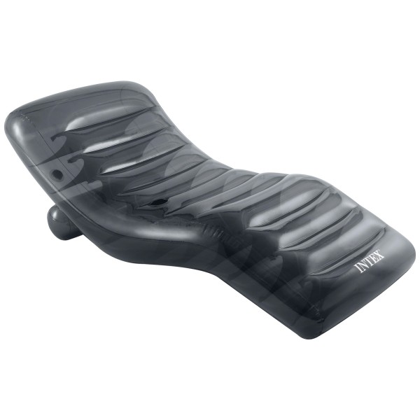 Tumbona hinchable gris semitransparente INTEX | Distria