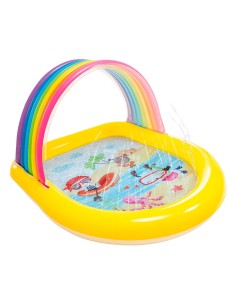 Piscina Infantil Arco Iris INTEX con Toldo y Aspersor - Distria                                                                 