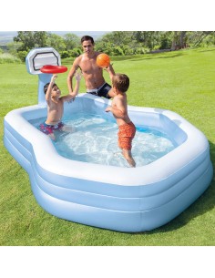 Piscina Hinchable con canasta de Baloncesto - Distria 2
