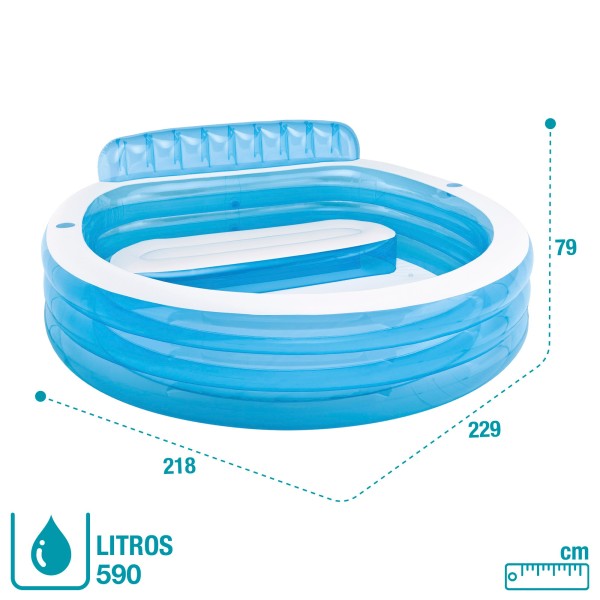 Piscina hinchable Intex con sillón incorporado | Distria