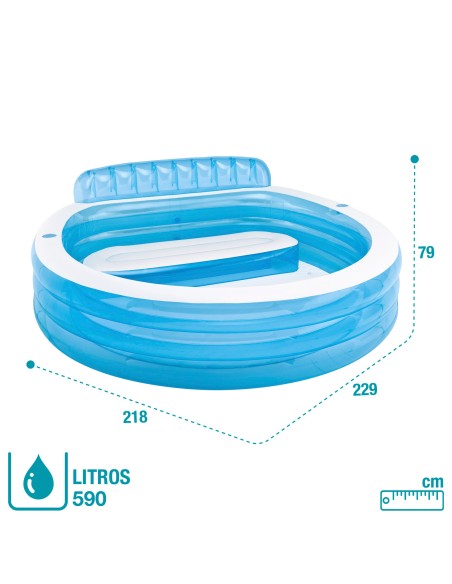 Piscina hinchable Intex con sillón incorporado | Distria