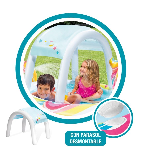 Piscina unicornio con ducha y toldo INTEX | Distria