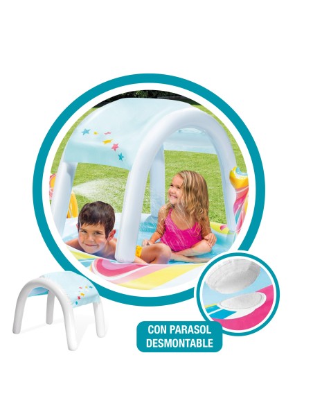 Piscina unicornio con ducha y toldo INTEX | Distria