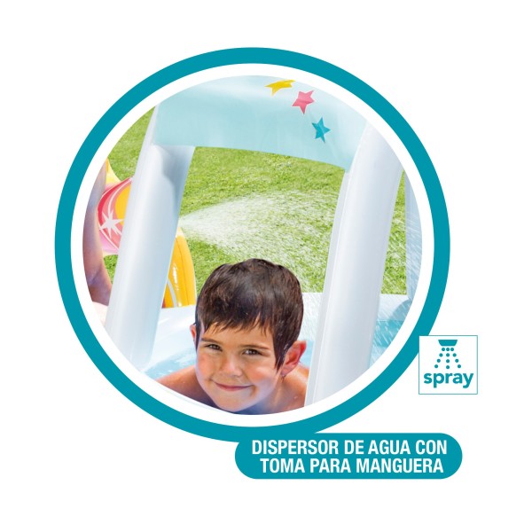 Piscina unicornio con ducha y toldo INTEX | Distria