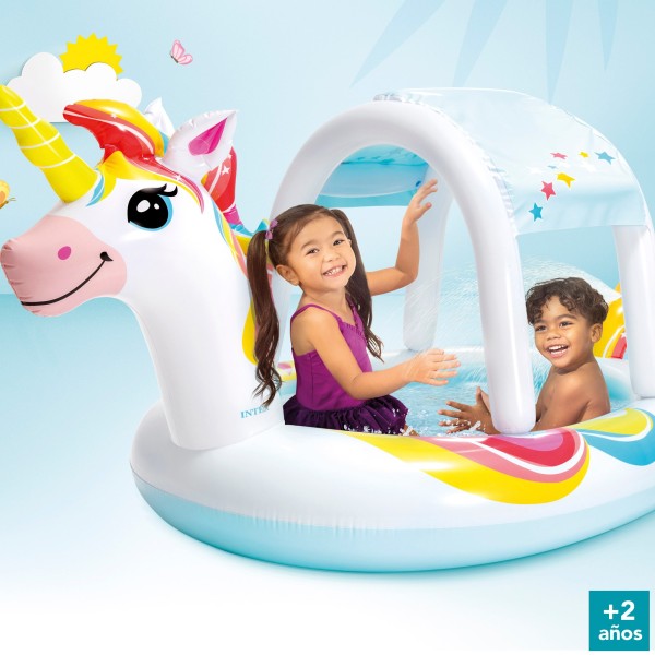 Piscina unicornio con ducha y toldo INTEX | Distria