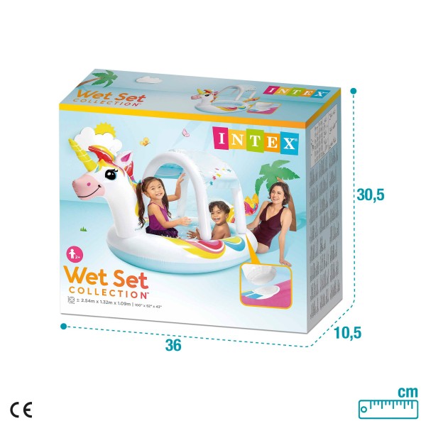Piscina unicornio con ducha y toldo INTEX | Distria