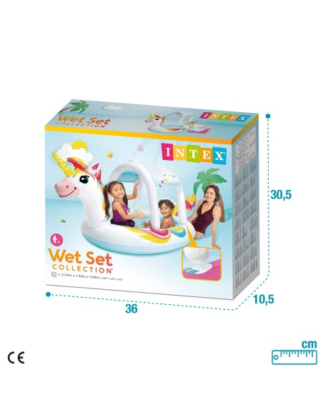 Piscina unicornio con ducha y toldo INTEX | Distria