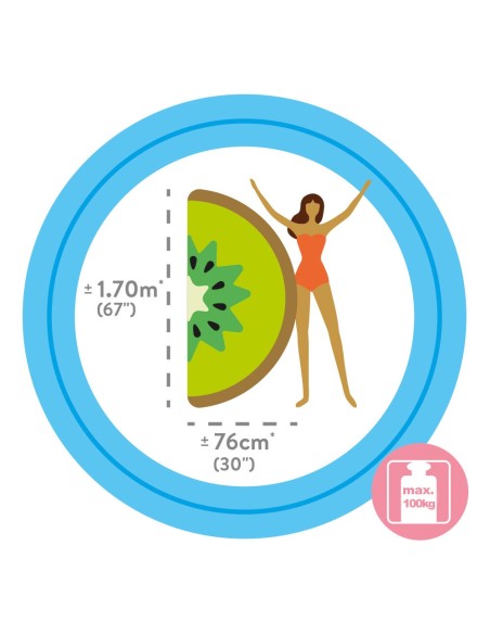 Colchoneta hinchable con forma de kiwi | Hinchables Intex
