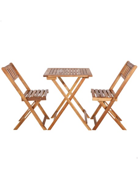 Sillas y mesa de madera para jardín | Distria