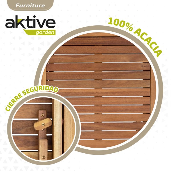 Sillas y mesa de madera para jardín | Distria