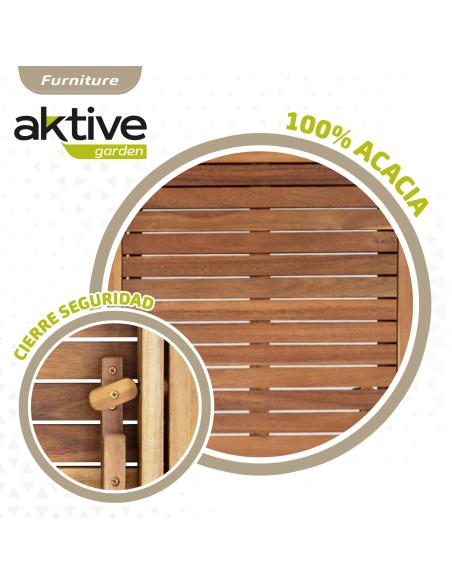 Sillas y mesa de madera para jardín | Distria