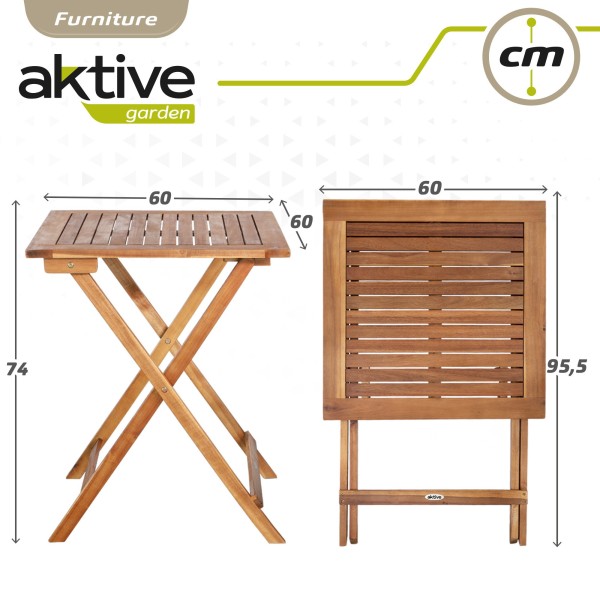 Sillas y mesa de madera para jardín | Distria