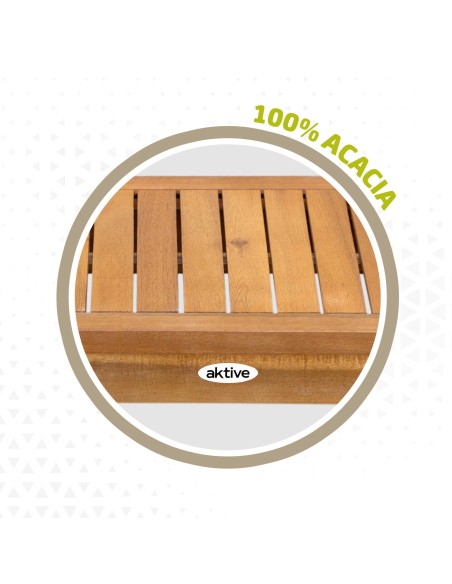 Conjunto de madera para jardín Mesa, sofá y sillón| Distria