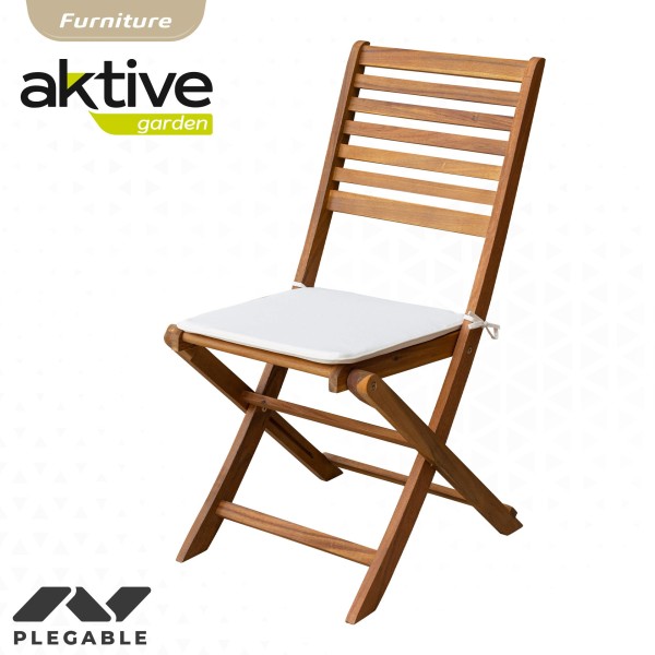 Set muebles de terraza madera 6 personas | Distria