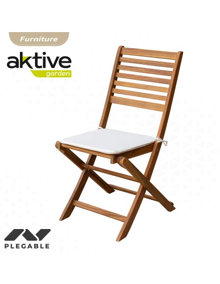 Set muebles de terraza madera 6 personas | Distria