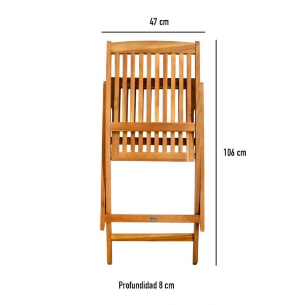 Sillas de madera para exterior Aktive Garden | Distria