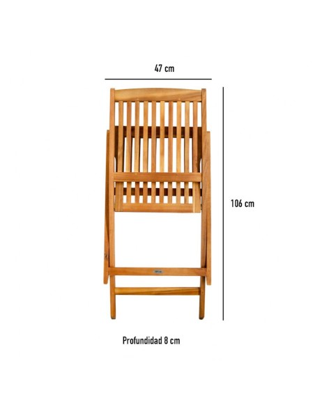 Sillas de madera para exterior Aktive Garden | Distria