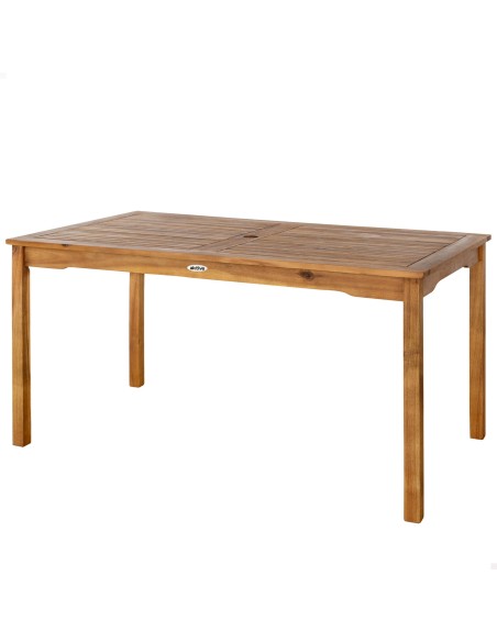 Mesa rectangular madera sostenible para jardín | Distria