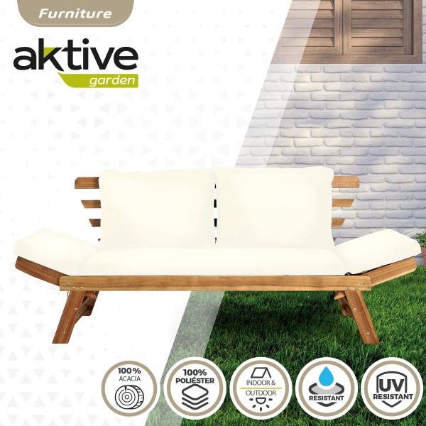 Sofá jardín de madera - Mobiliario jardín | Distria