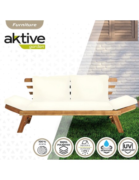 Sofá jardín de madera - Mobiliario jardín | Distria