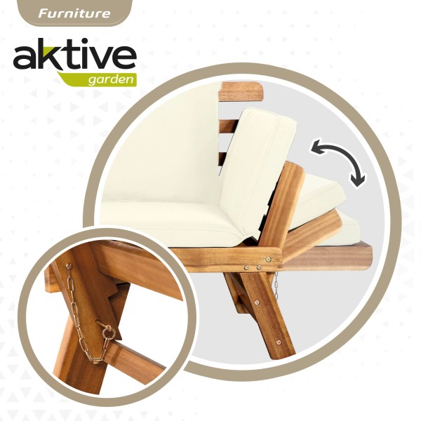 Sofá jardín de madera - Mobiliario jardín | Distria
