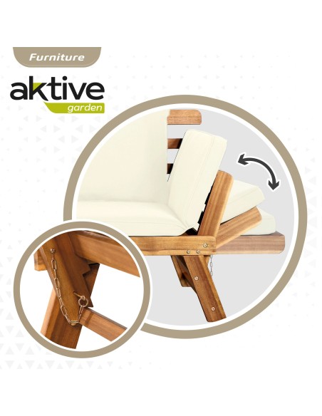 Sofá jardín de madera - Mobiliario jardín | Distria