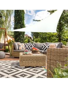 Decoración de exteriores | Toldo vela triangular | Distria 2