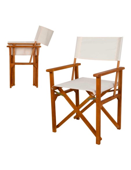 Silla plegable director madera Aktive Garden | Distria