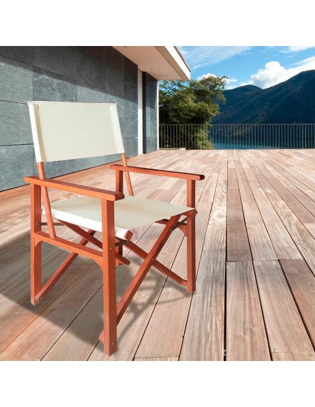 Silla plegable director madera Aktive Garden | Distria