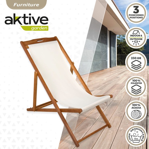 Hamaca Plegable Madera Acacia para jardín | Distria