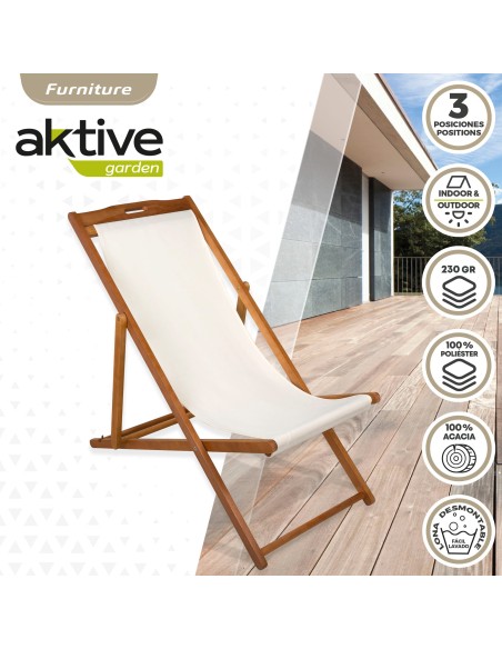 Hamaca Plegable Madera Acacia para jardín | Distria