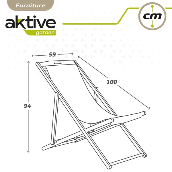 Hamaca Plegable Madera Acacia para jardín | Distria