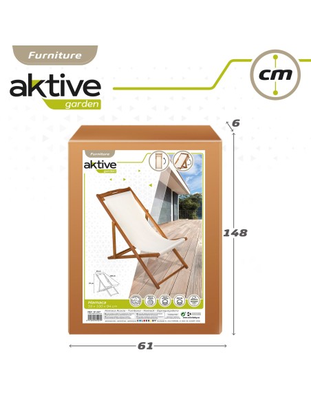 Hamaca Plegable Madera Acacia para jardín | Distria
