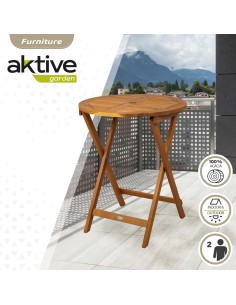 Mesa de jardín plegable 2 comensales | Muebles de jardín 2