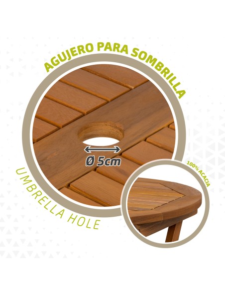 Mesa de jardín extensible 6 comensales | Muebles de jardín