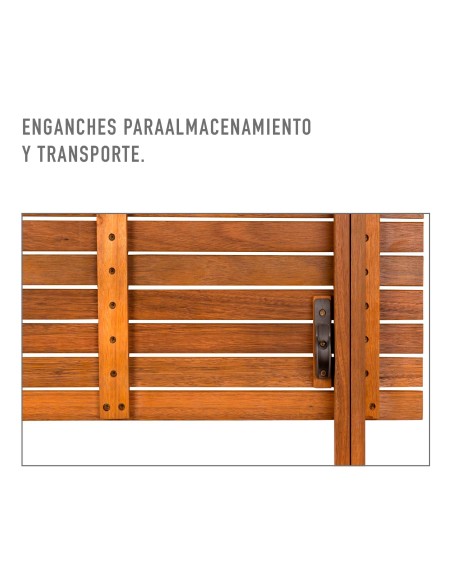 Mesa de jardín rectangular 6 comensales | Muebles de jardín