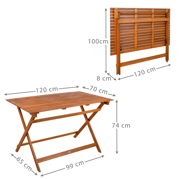 Mesa de jardín rectangular 6 comensales | Muebles de jardín