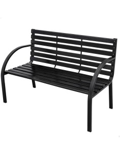 Banco de jardín de madera oscura | Muebles de Jardín