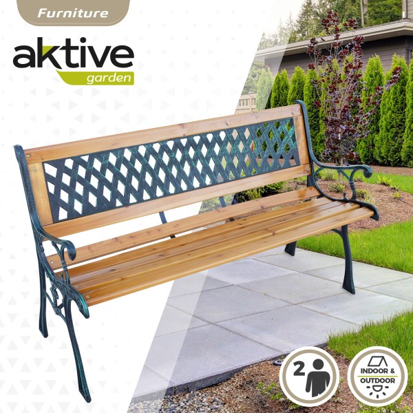 Banco de jardín de madera hierro | Muebles de Jardín