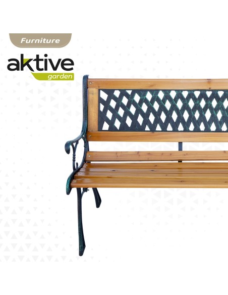 Banco de jardín de madera hierro | Muebles de Jardín