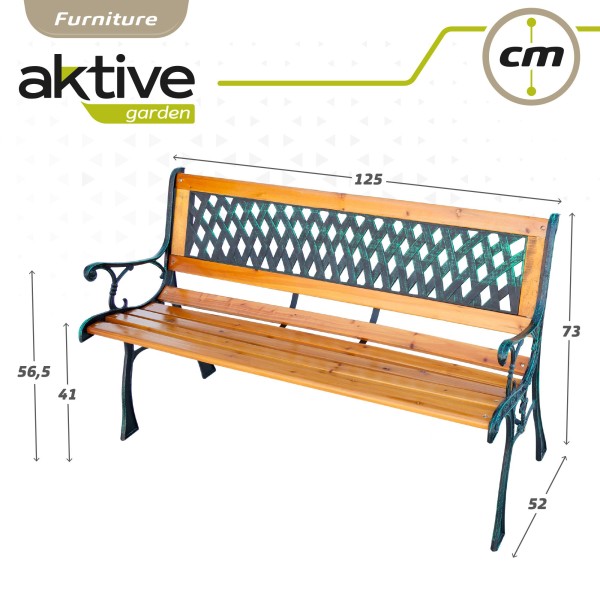 Banco de jardín de madera hierro | Muebles de Jardín
