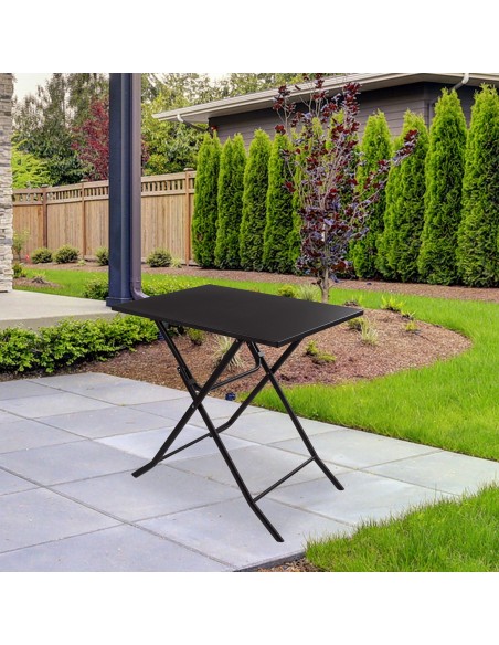 Mesa cuadrada plegable jardín Aktive | Mesas plegables Distria