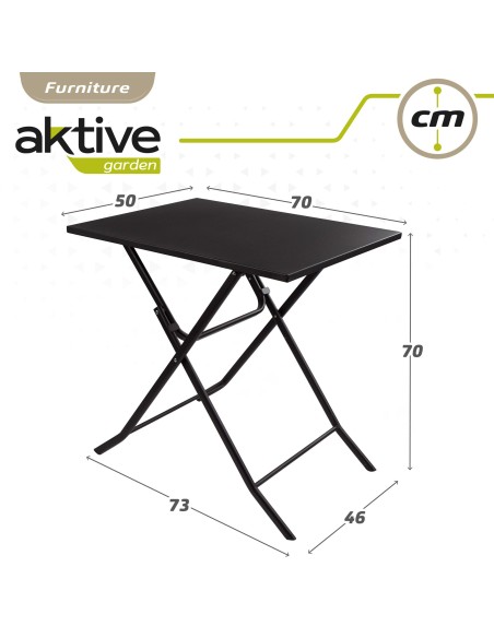 Mesa cuadrada plegable jardín Aktive | Mesas plegables Distria