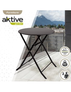 Mesa redonda plegable jardín Aktive | Mesas plegables Distria 2