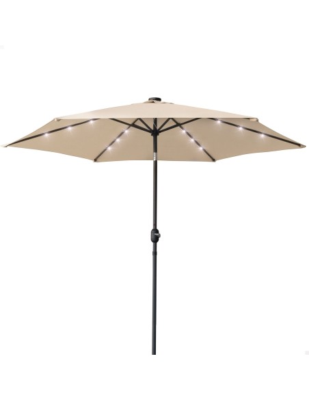 Sombrilla terraza Ø300 cm 18 LED | Parasoles