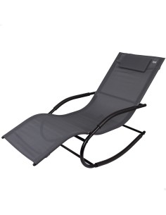 Silla tumbona mecedora c/cojín - Muebles de jardín | Distria