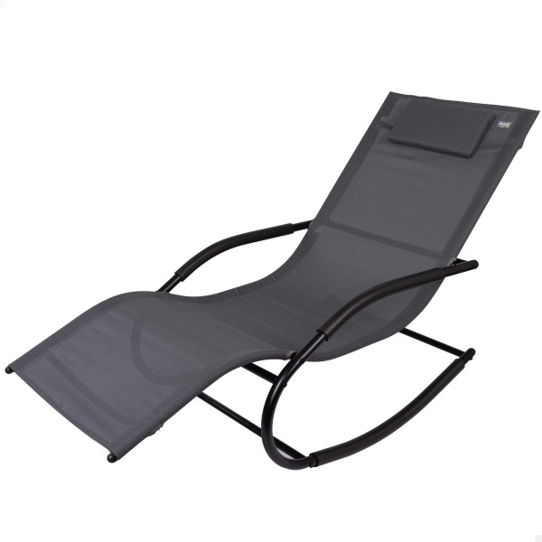 Silla tumbona mecedora c/cojín - Muebles de jardín | Distria