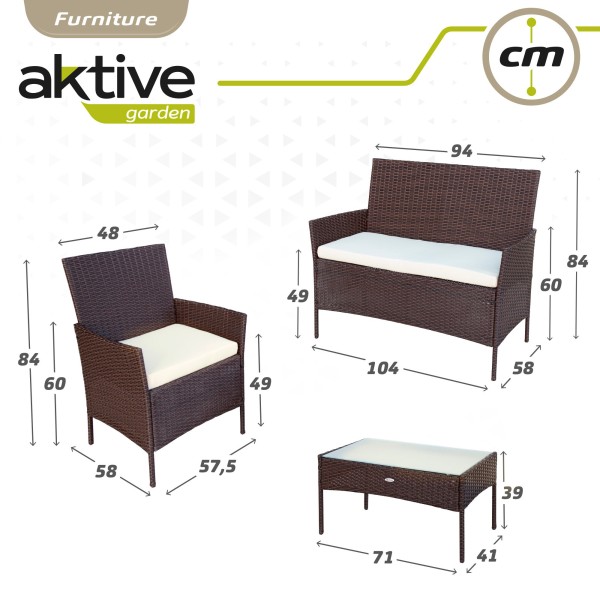 Muebles de jardín y terraza con mesita | Muebles de jardín