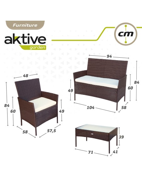 Muebles de jardín y terraza con mesita | Muebles de jardín