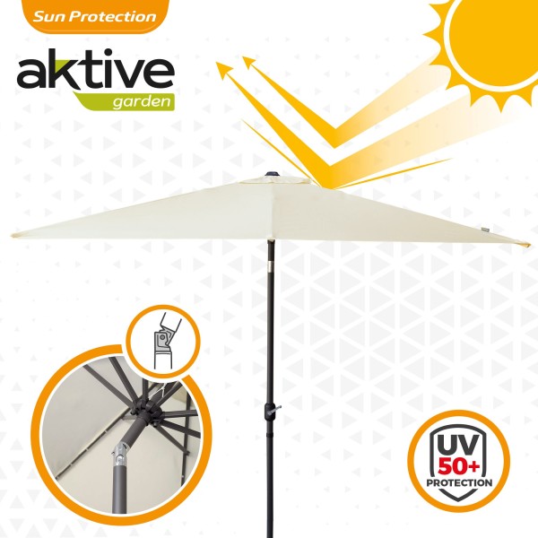Parasol terraza inclinable 300x300 cm - Parasoles | Distria